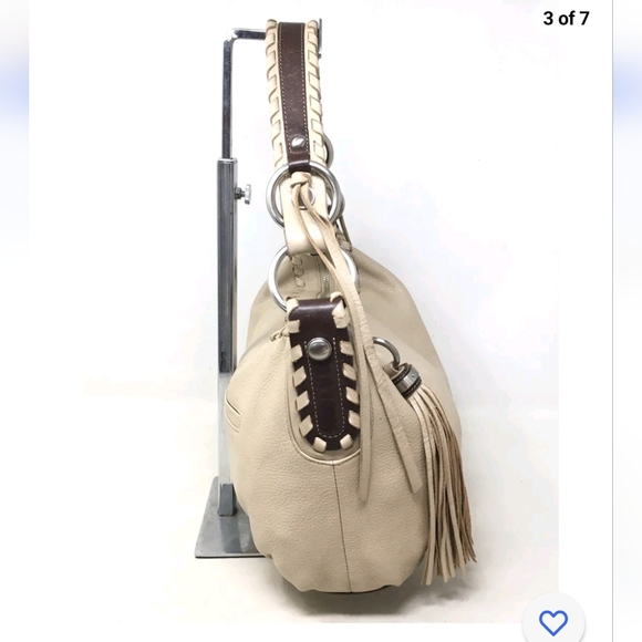 B. Makowsky Tassel Handbag Shoulder Hobo - Picture 6 of 8